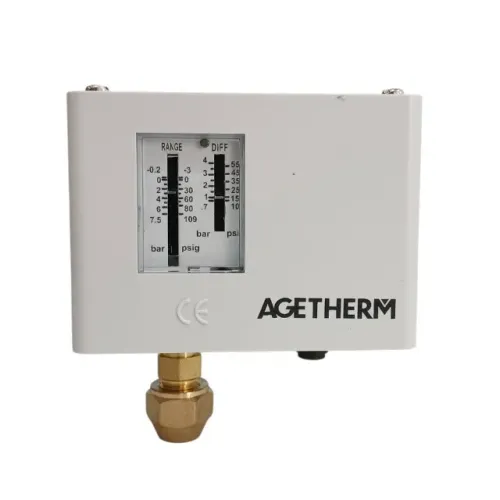 Pressostato Simples Baixa Pressão 0.2 a 7.5 BAR Auto AGETHERM