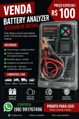 Teste de bateria só o filé
