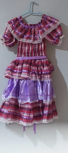 VESTIDO JUNINO 9 ANOS