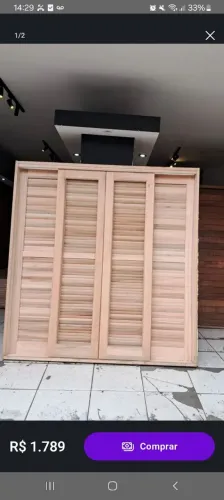 Porta balcão 2.metros nunca usada novicima