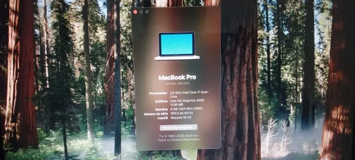 MacBook Pro A1278 Core i7 2.90 GHz Bateria 2:30 hs R$ 1.300