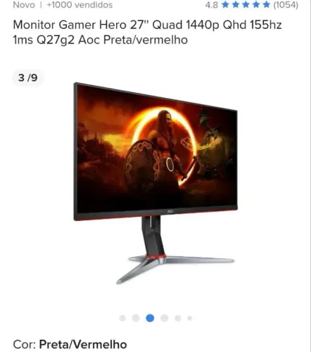 Monitor gamer 27?
