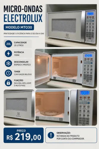 Microondas Electrolux 20 l