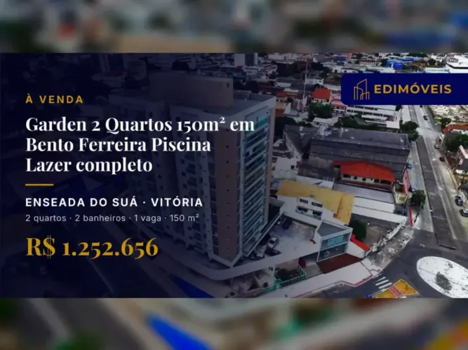 Enseada do Suá: Apartamento 2 quartos com portaria e segurança 24h