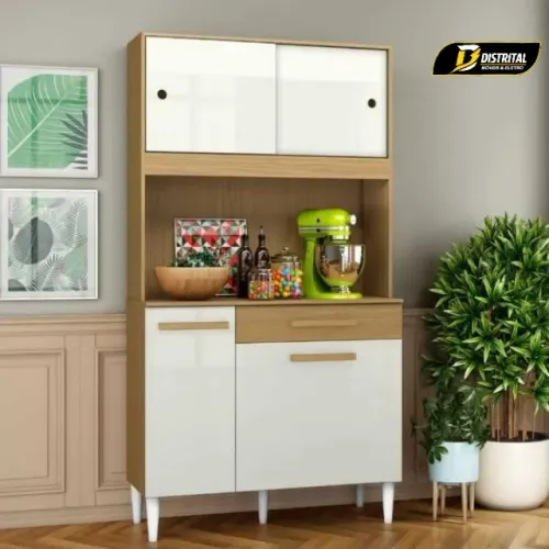Armário de Cozinha 910 Completa Compacta 4 Portas 1 Gaveta Promoção