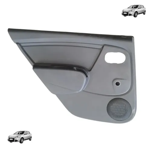 Forro Porta Traseiro Esquerdo Sandero 1.0 16v 2009 Original Preto