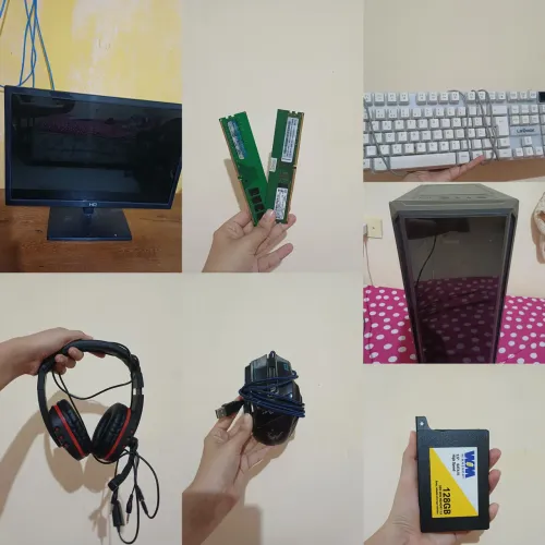 Kit pc completo + peças de reparo