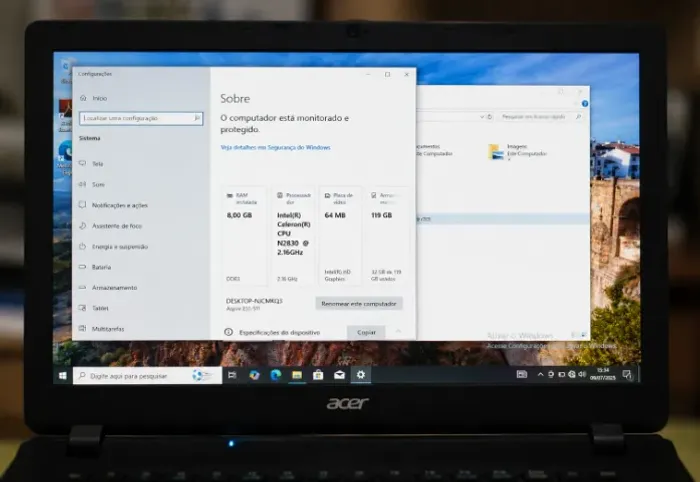 Notebook Acer Aspire E15 | 8GB RAM | SSD 120GB | Bateria Nova | Mouse Incluso
