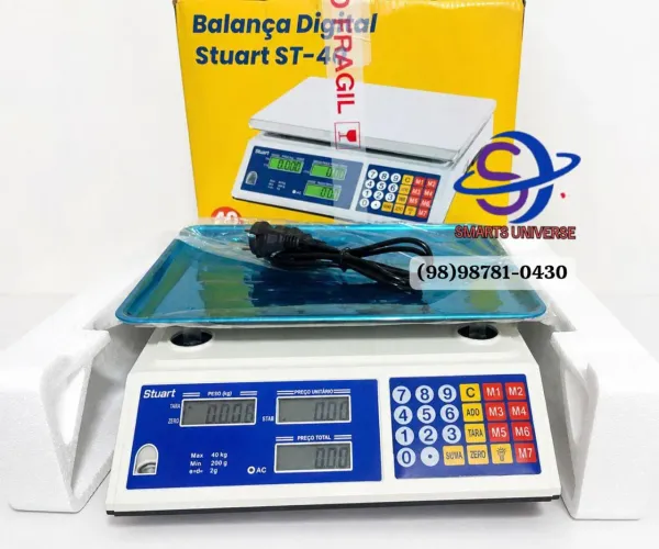 BALANÇA DIGITAL 40KG ROBUSTA BANDEJA FUNDA