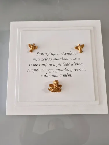 Quadro oração anjo da guarda