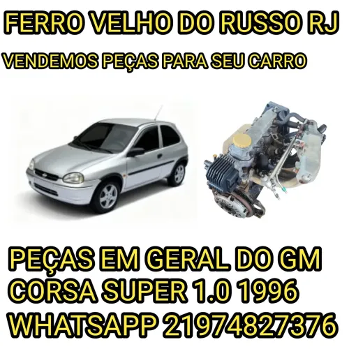 Motor e caixa de marcha do corsa super 1996 1.0