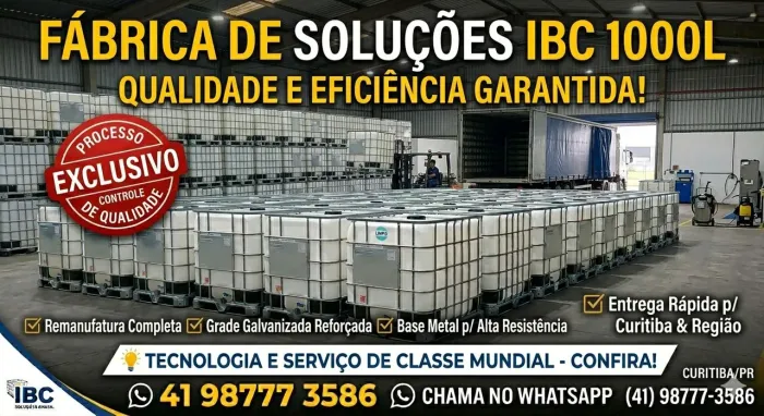 Venda e locação de tambores 1000L semi novos