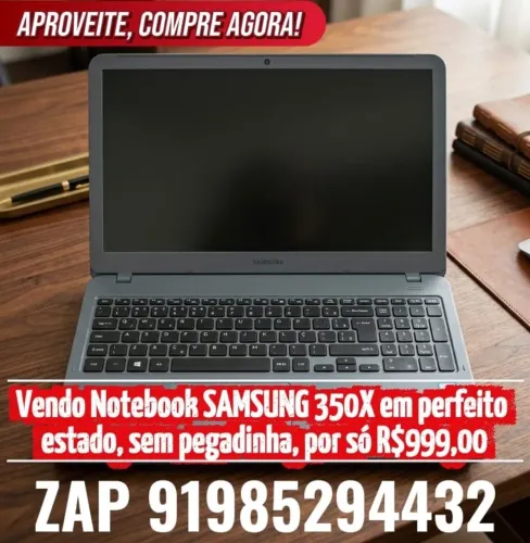 Vendo Notebook SAMSUNG Perfeito!