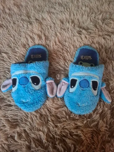Pantufa do stitch tamanho L licenciada 