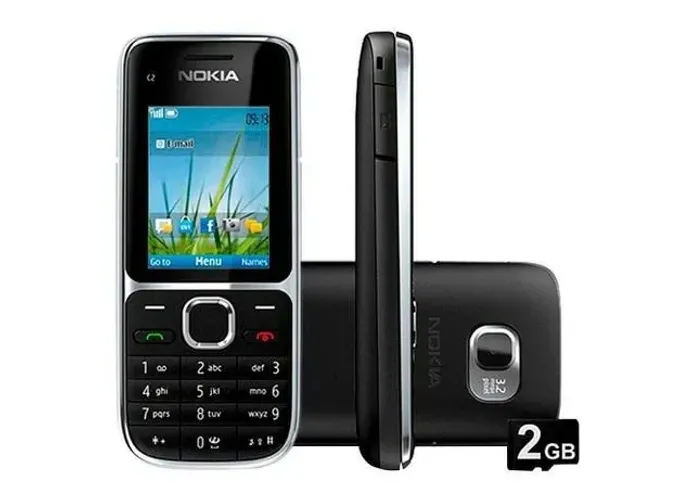 Nokia C2-01 Câmera 3.2MPX 3G MP3 Bluetooth Preto