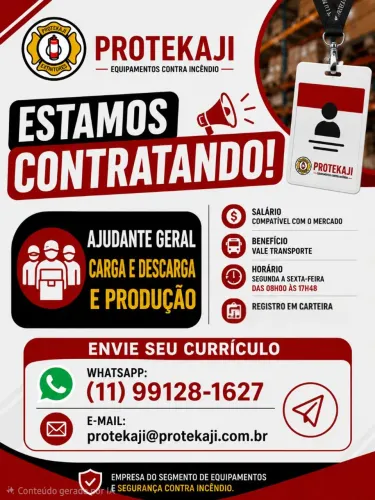 Vaga producao / carga e descarga