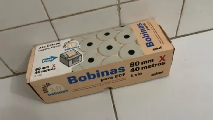 10 Bobinas Cupom Fiscal 80mmx40m