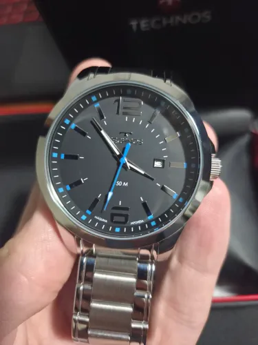 Relógio technos racer prata