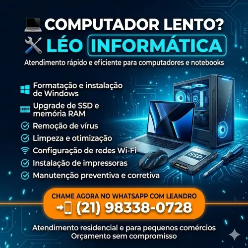 Técnico Computares Notebooks e Redes