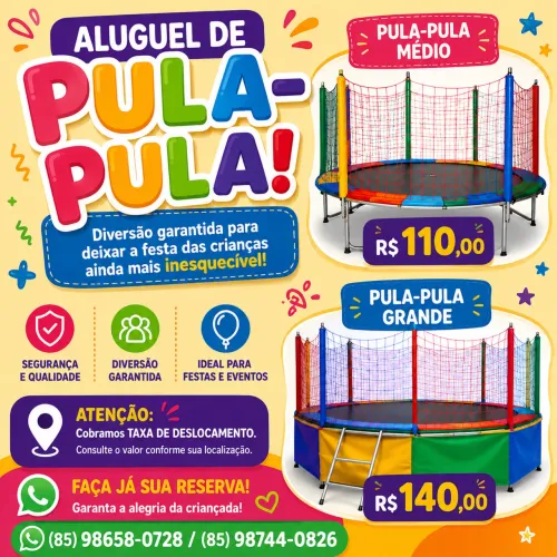 Locação pula-pula