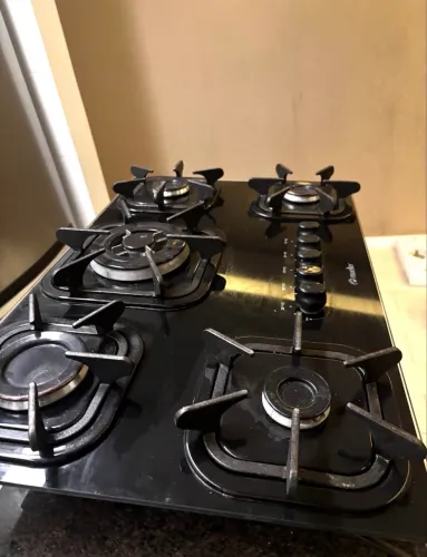 Cooktop 5 Bocas Mueller G5 Ultra Chama Preto Bivolt
