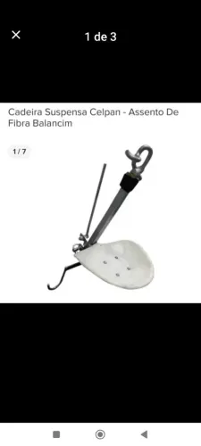 Cadeira suspensa para pintura - celpan - Assento de fibra