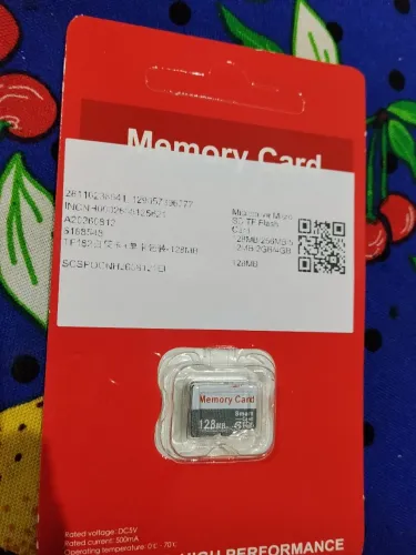 Cartão de memória de 128 GB novo lacrado 