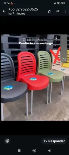 Cadeiras novas e resistente 