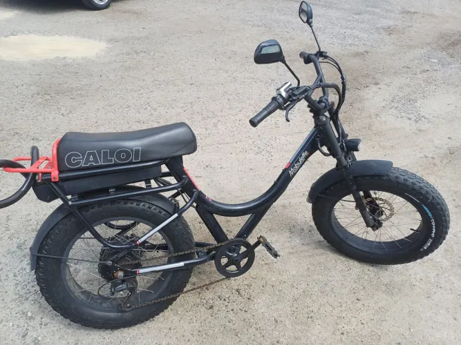 Bicicleta Caloi Mobylette Elétrica 350w Freio Hidráulico Cor Preto