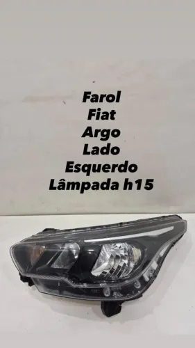 Farol Fiat Argo Lado Esquerdo Lâmpada H15