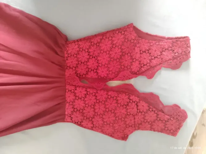 Vestido de festas na cor marsala tamanho 36