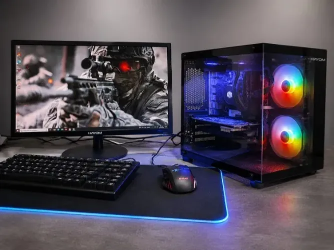 PC Gamer Completo i5 + GTX 1050 Ti + 16GB + Monitor 21,5"