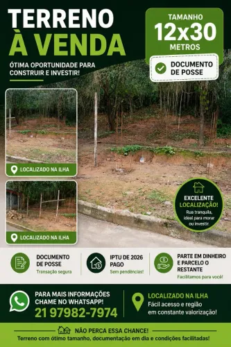 Terreno somente venda 