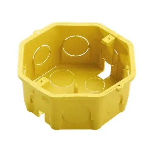 Caixa de Luz Octagonal 4x4 Amarela ou Preta