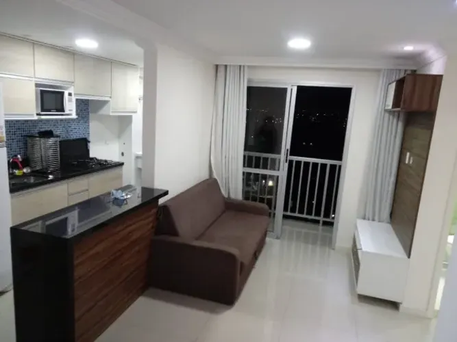 Apartamento mobiliado em condomínio clube completo