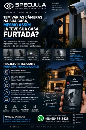 Tem câmeras e ainda se sente inseguro? Eu analiso seu sistema de segurança