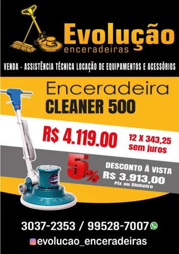 Enceradeira industrial cleaner 500 nova