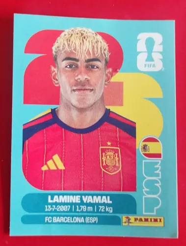 Figurinha Copa do Mundo 2026 Panini - Lamine Yamal