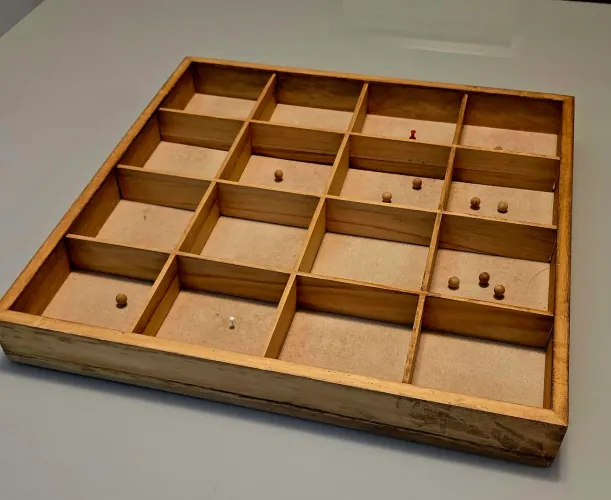 Painel de madeira 55 X 55 X 8 cm