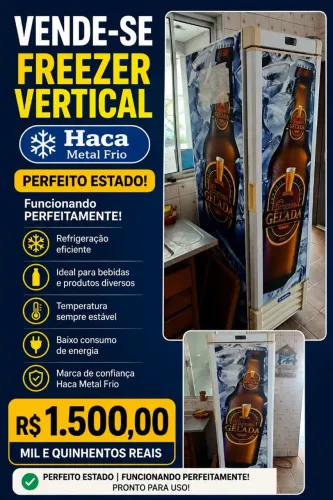 Freezer vertical marca metalfrio