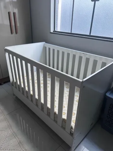 ? BERÇO MINI CAMA BRANCO + COLCHÃO