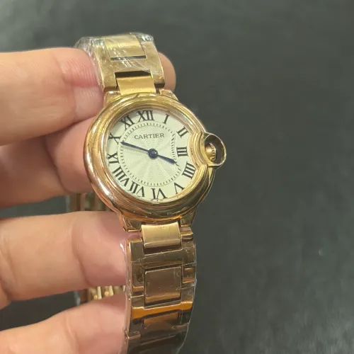Cartier Ballon Bleu Feminino Rose Gold Quartzo Premium AAA+