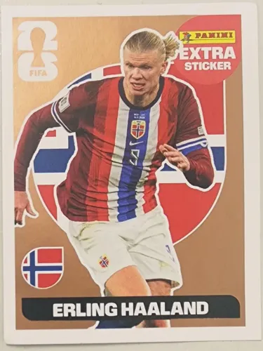 Figurinha Erling Haaland, bronze, copa 2026