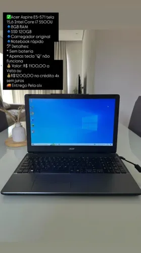 Computador Acer SSD120 core i7