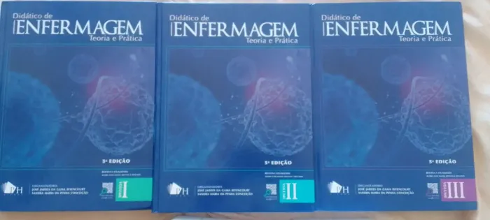 Livro de enfermagem teoria e prática,guia de medicamento, d.i.s dicionário ilustrado