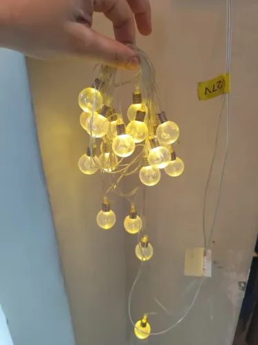 Cordão de Luzes Decorativas Tipo Globo - Luz Quente - 127 V