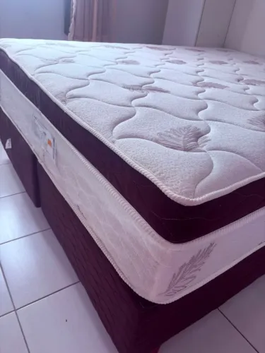 Cama box Queen casal completa