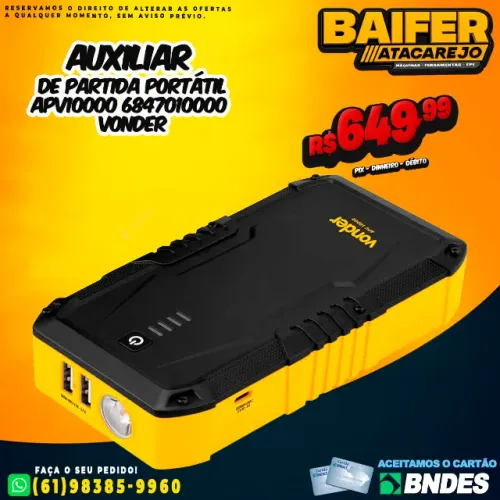 Auxiliar de Partida Portátil APV10000 6847010000 Vonder