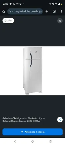 Geladeira Electrolux 