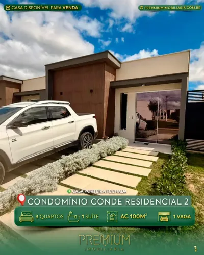 Conde Residencial II com 100 m² com 3 quartos em Candeias - Vitória da Conquista - BA
